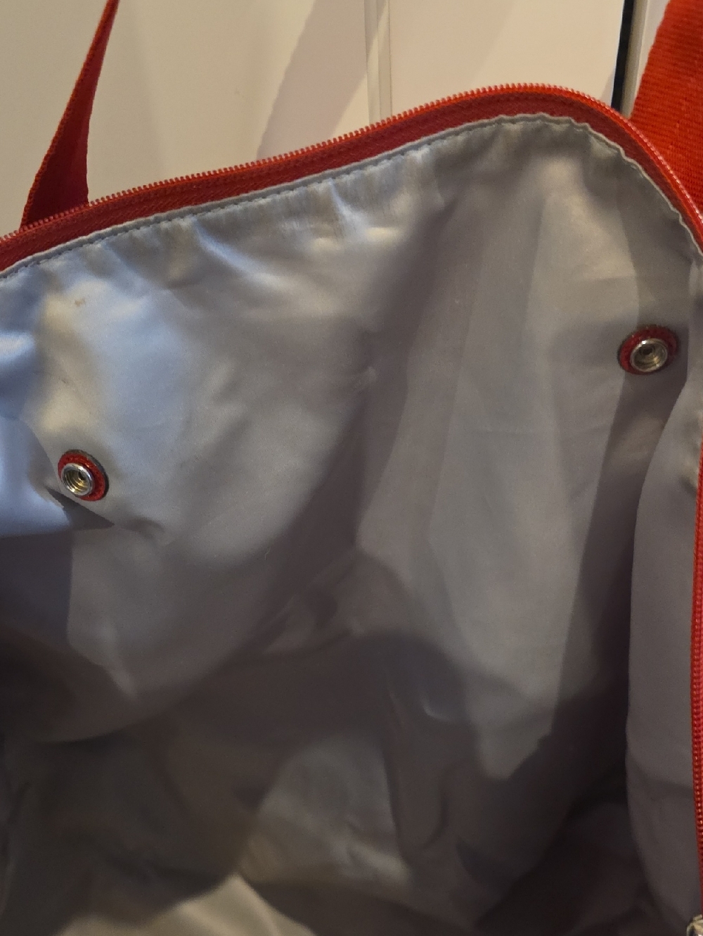 Coach Extra LARGE RED NYLON TOTE - Picture 6 of 7